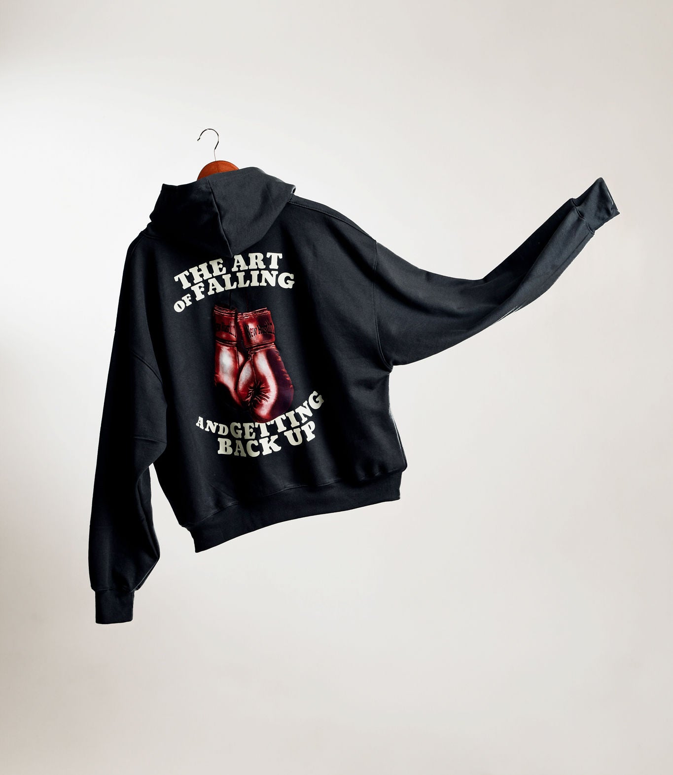 The Art of Falling and Getting Back Up Hoodie Ash